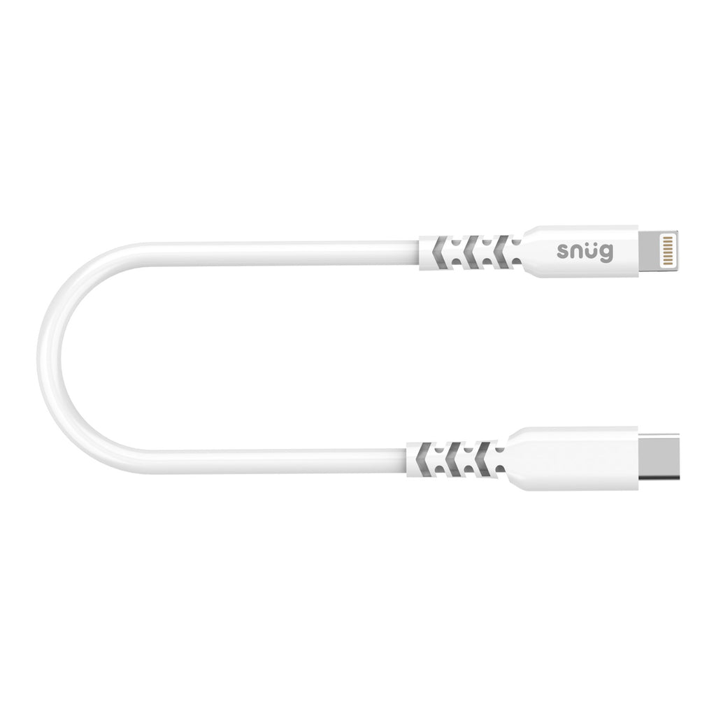 Snug Type-C To MFI Lightning Cable 30W - 25 Centimetres - White 4
