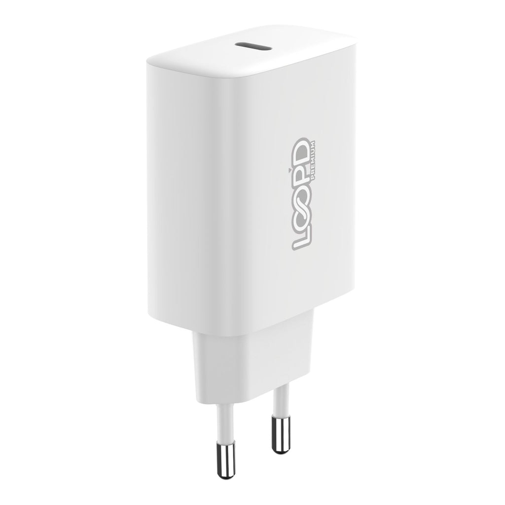LOOP'D 1 Port PD Home Charger 20W - White