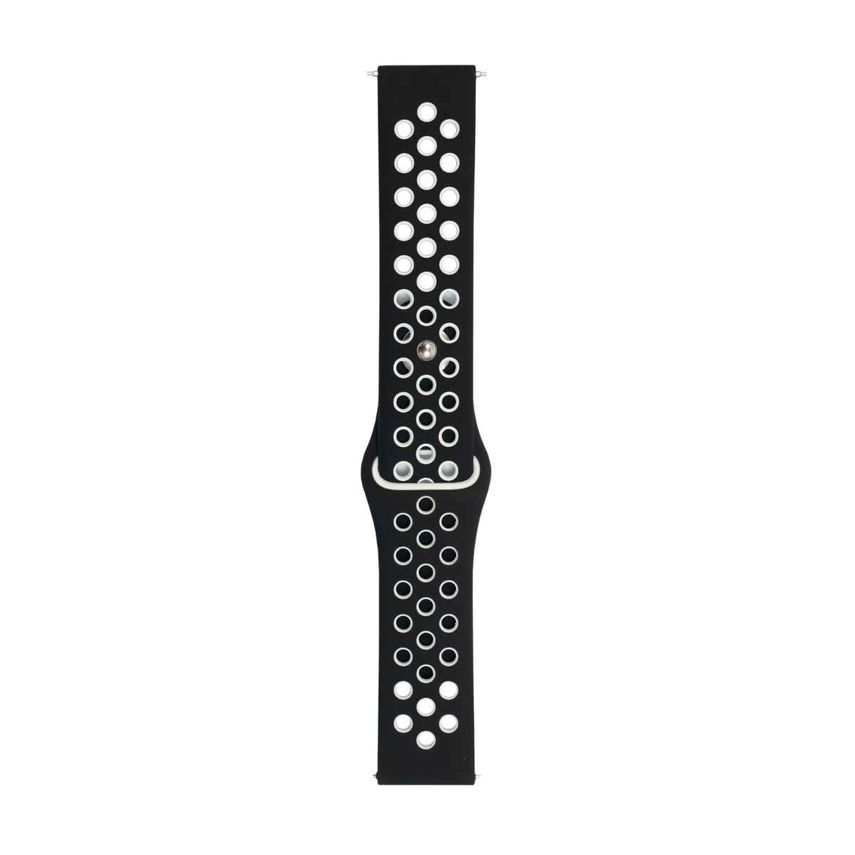 Body Glove Silicone Watch Strap - Samsung Galaxy Watch6 (40mm) / 7 (40mm) / 4 (40mm) - White/Black 3