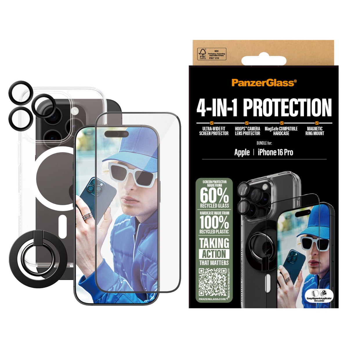 PanzerGlass 3-In-1 Protection Bundle - Apple iPhone 16 Pro - Multicolour 6