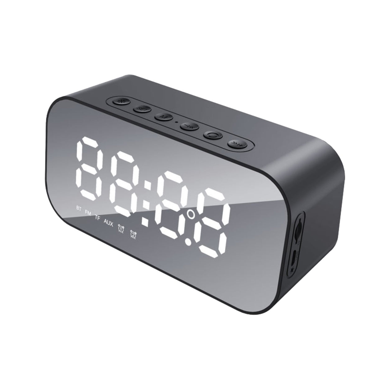 Havit Alarm Clock & Wireless Speaker - Black