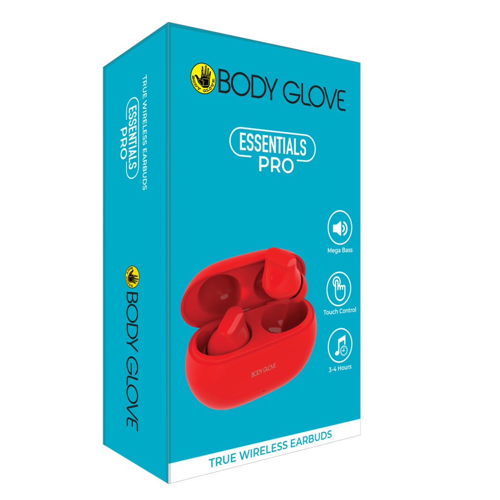 Body Glove Essentials TWS Pro Series Wireless Earbuds - Red 10