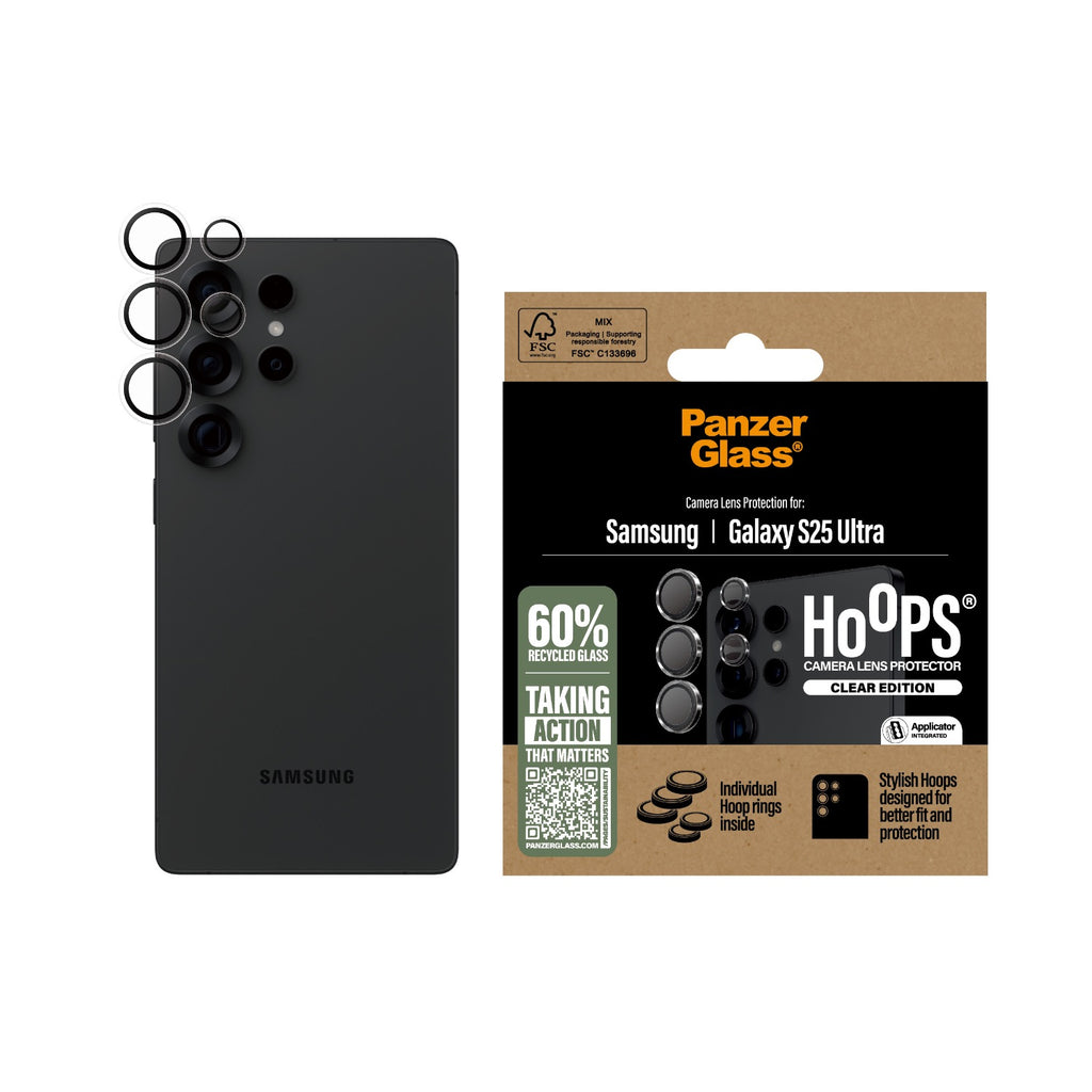 PanzerGlass Hoops - Samsung Galaxy S25 Ultra - Black Border 3