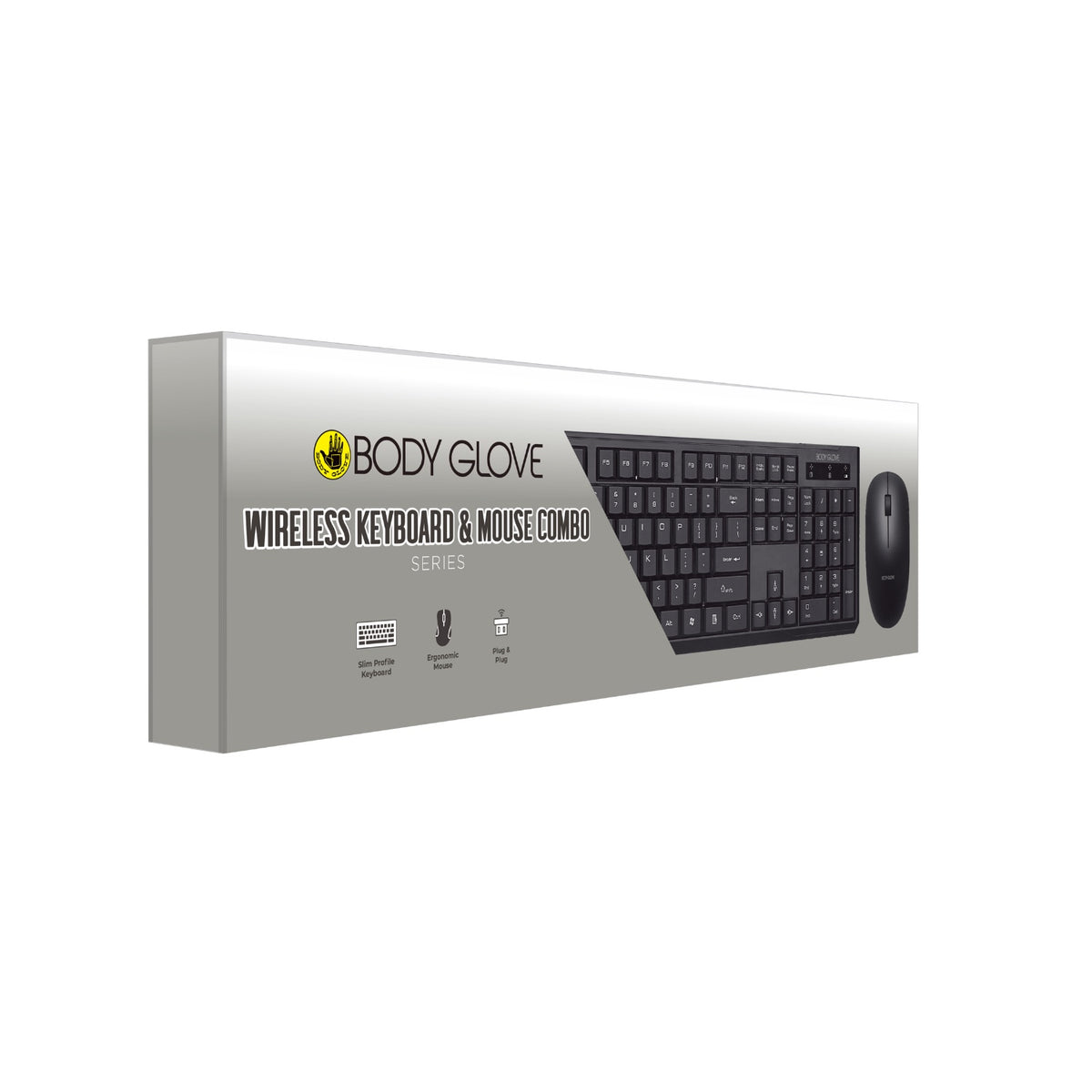 Body Glove Wireless Keyboard And Mouse - Black 3