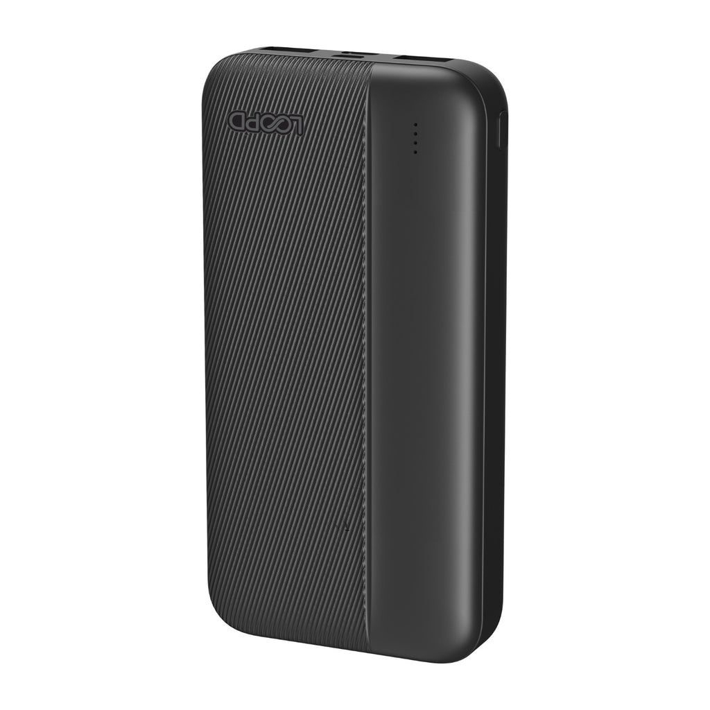 LOOP'D 4LED Indicator Powerbank - 20000mAh - Black 2