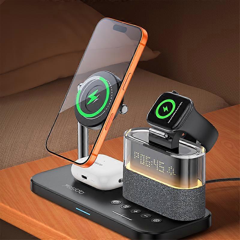 Yesido DS37 25W 6-in-1 Multi-Functional Magnetic Wireless Charging Station