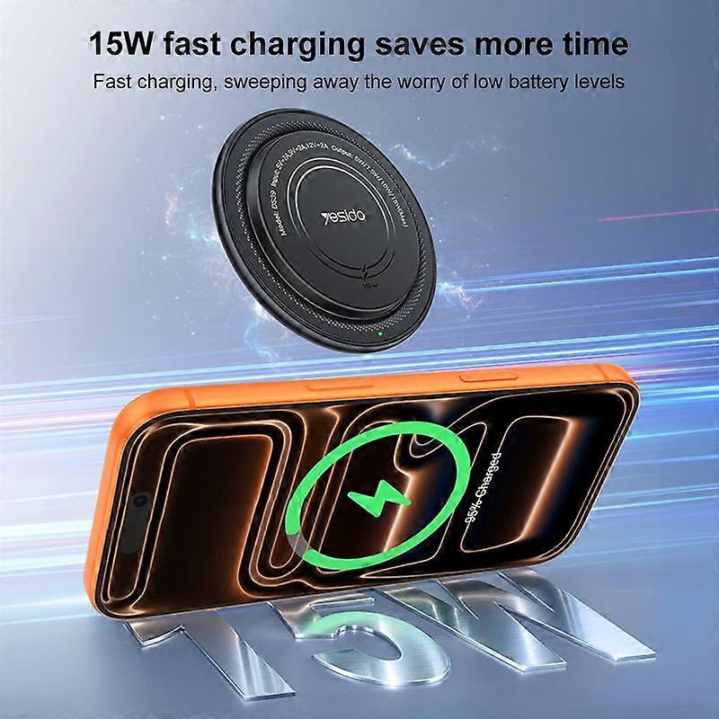 Yesido DS39 15W Desktop Pad Magnetic Wireless Charger