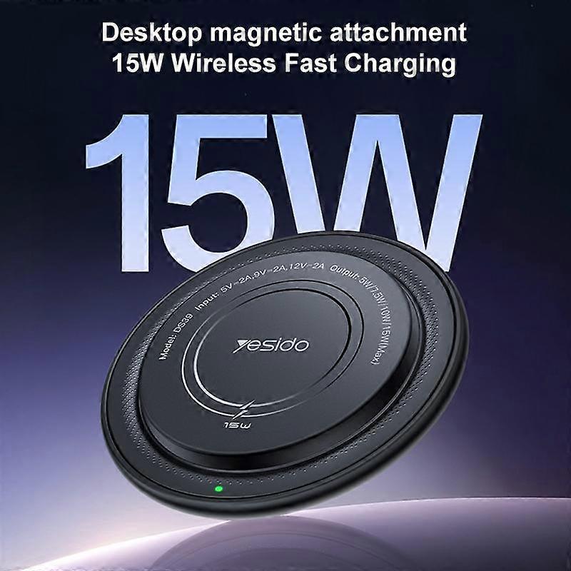 Yesido DS39 15W Desktop Pad Magnetic Wireless Charger