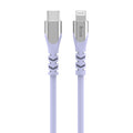 Snug Type-C To MFI Lightning Silicone Cable - 1.2 Metre - Lavender