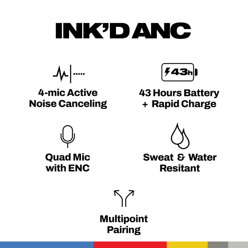 Skullcandy INKD® ANC Wireless Earbuds - Black 10