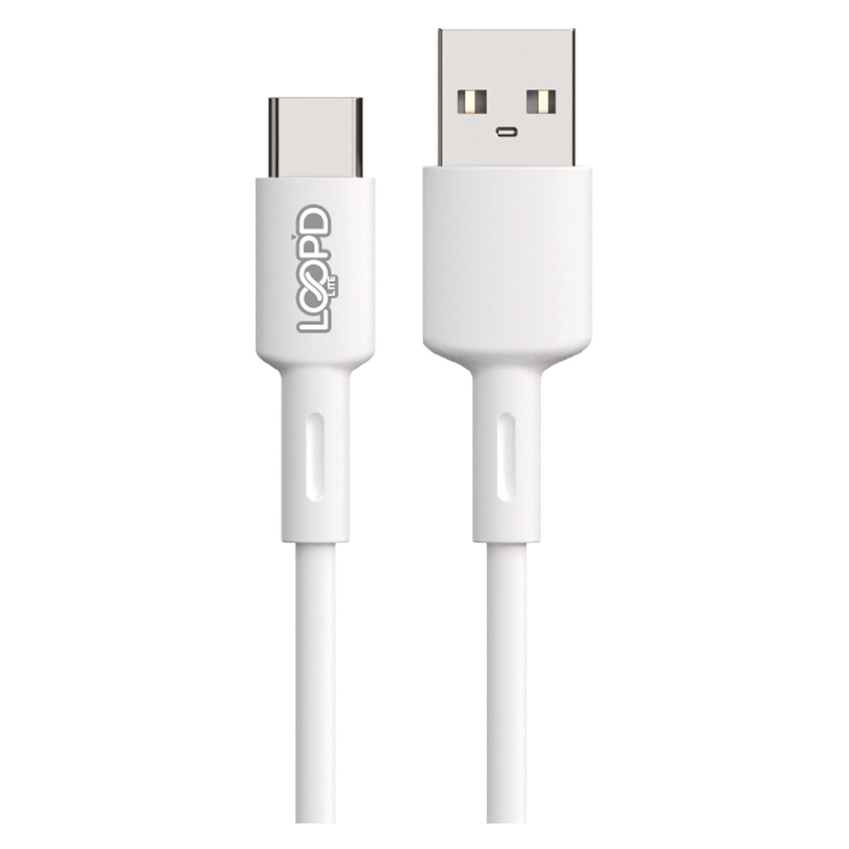 LOOP'D Lite USB To USB Type-C Cable - 1 Metre - White