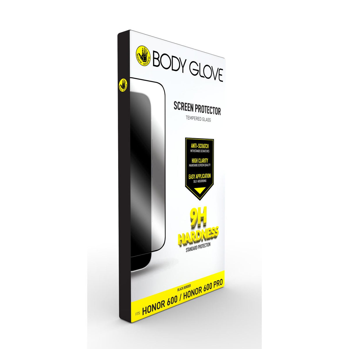 Body Glove Tempered Glass Screen Protector - HONOR 600 / 600 Pro - Border - Black 4