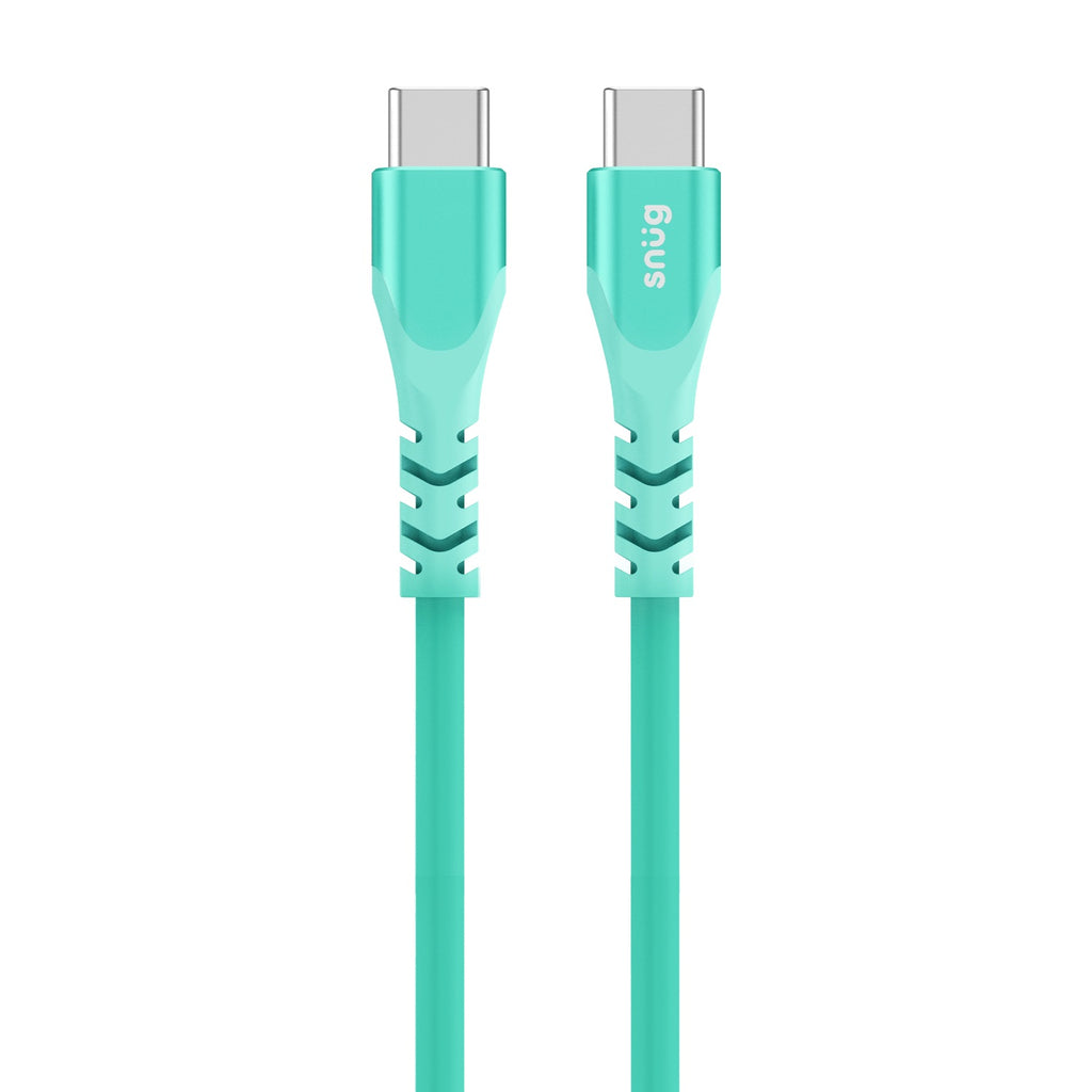 Snug Type-C To Type-C Silicone Cable - 1.2 Metre - Blue 3