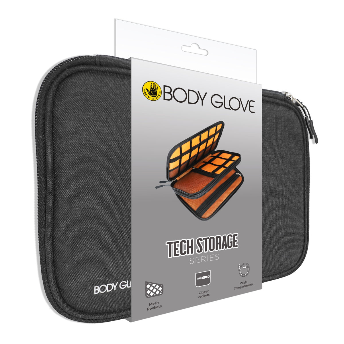 Body Glove Tech Storage Bag - Medium - Black/Orange 6