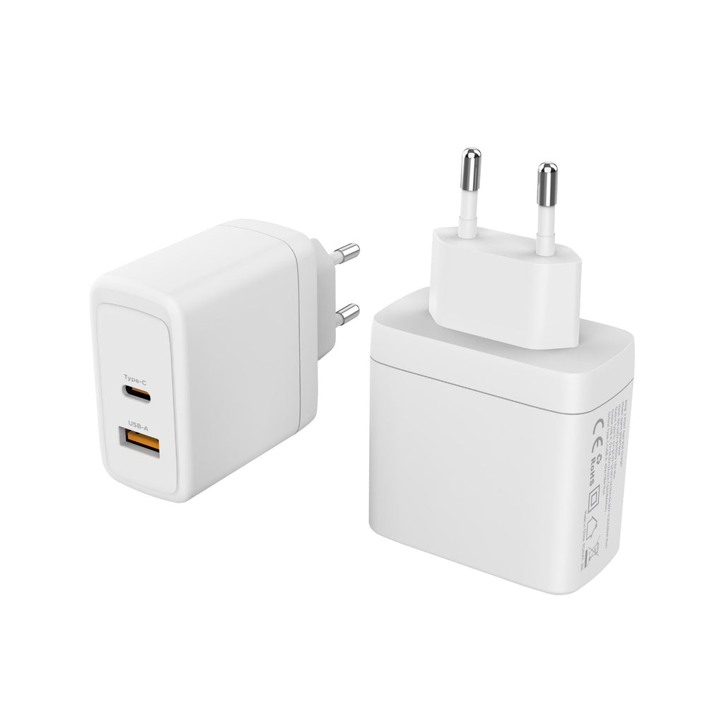 Snug 2 Port PD GaN Wall Charger - 65W - White 3