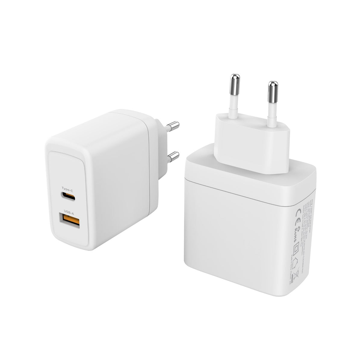 Snug 2 Port PD GaN Wall Charger - 65W - White 3