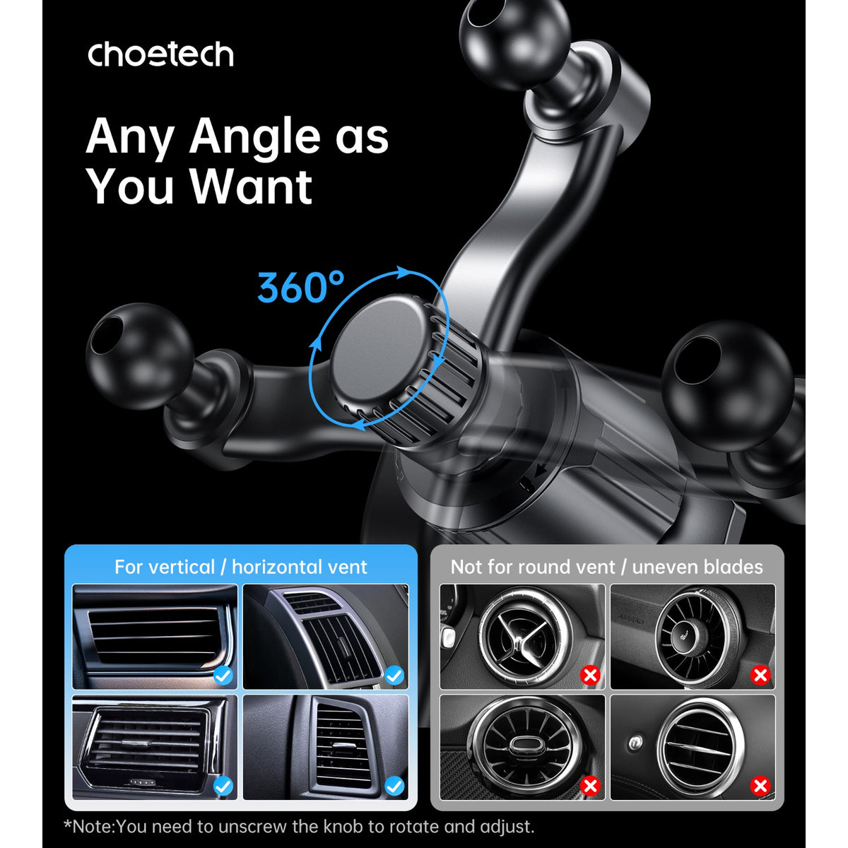 Choetech Magnetic Wireless Car Charger T231-F 15W - Wireless Charging - Black 8