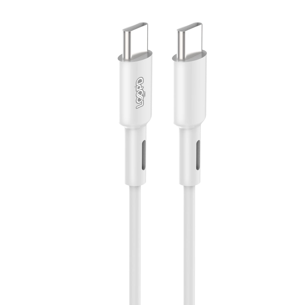 LOOP'D Lite Type-C To Type-C Cable 60W - 1 Metre - White 4
