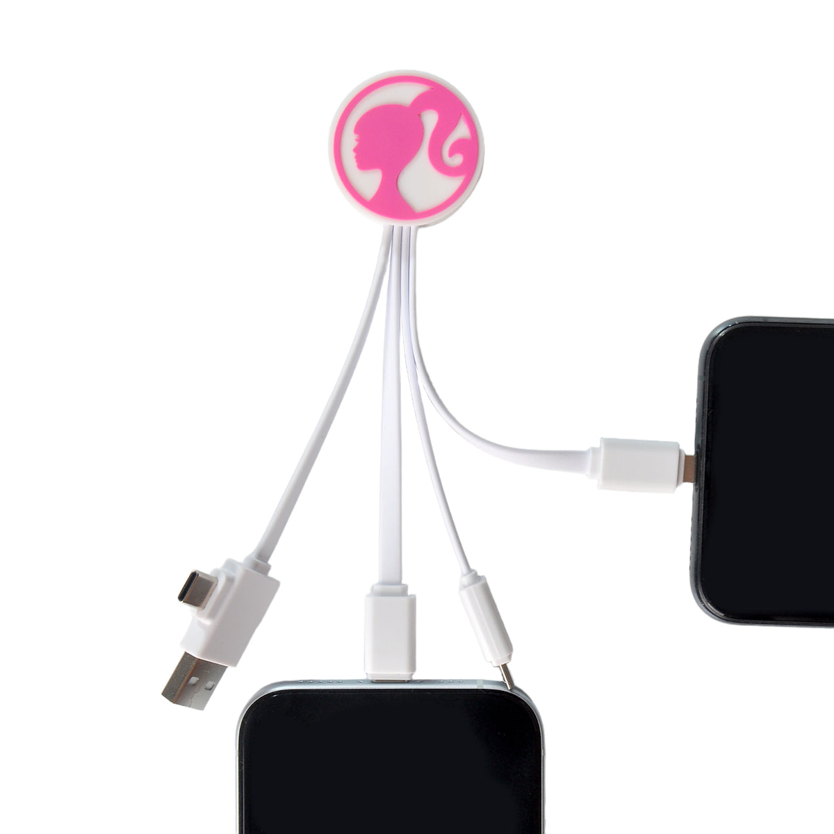 Barbie 5-In1 Cable - White - Multicolour 4