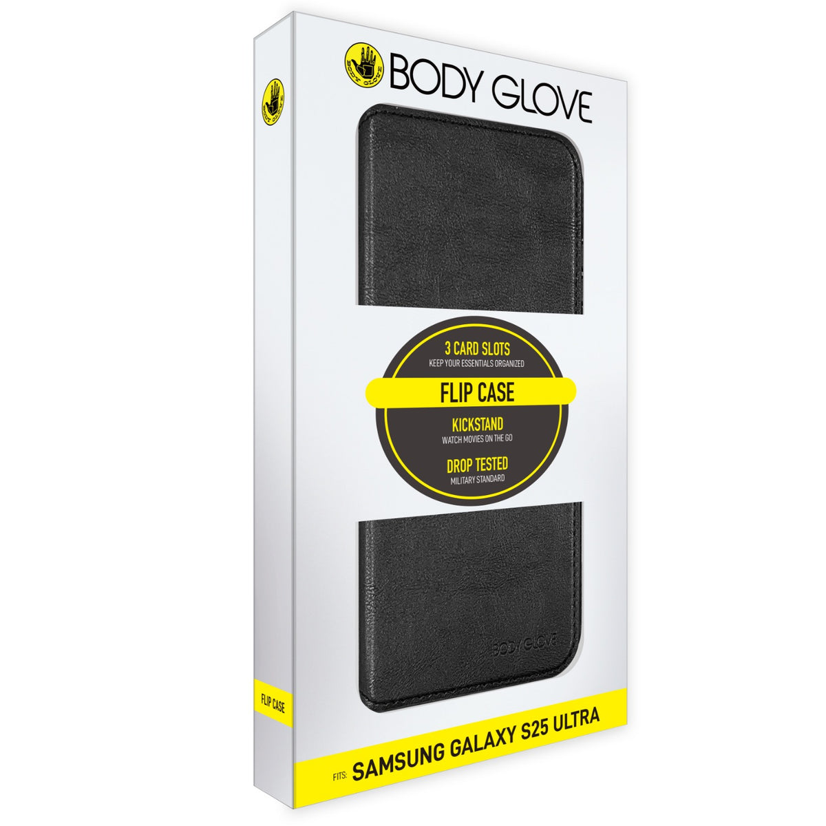Body Glove Flip Series - Samsung Galaxy S25 Ultra - Black 3