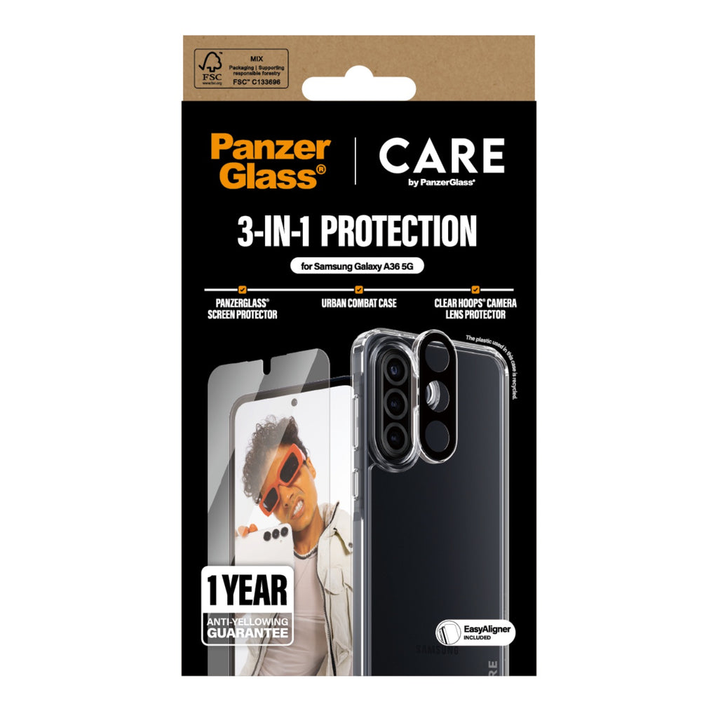 PanzerGlass 3-In-1 Protection Bundle - Samsung Galaxy A36 - Multicolour 2