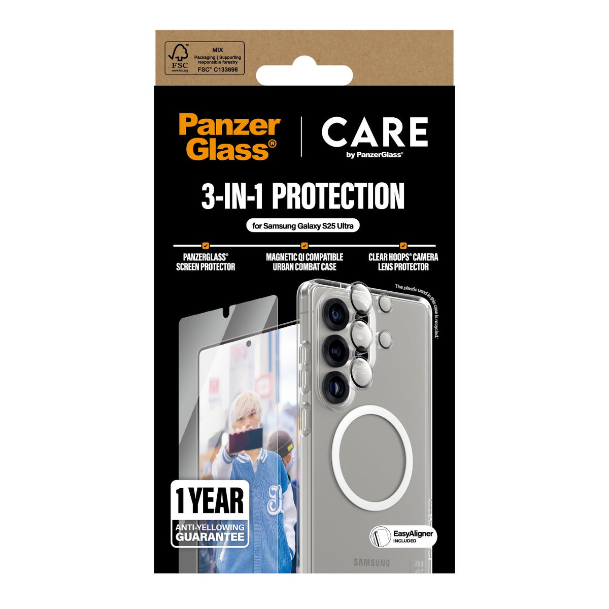 PanzerGlass 3-In-1 Protection Bundle - Samsung Galaxy S25 Ultra - Multicolour 4