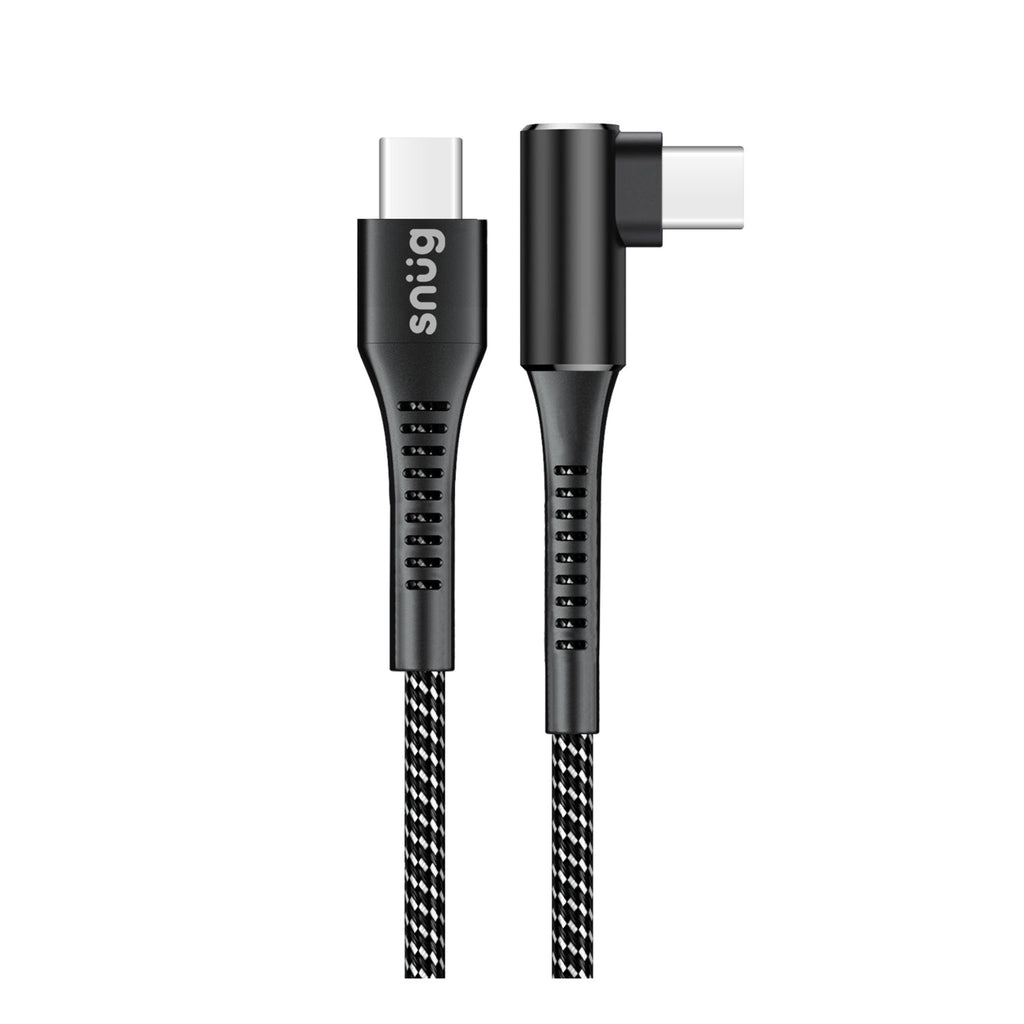 Snug O-Copper Type-C To Type-C Cable 60W - 1.2 Metre - Black/Silver