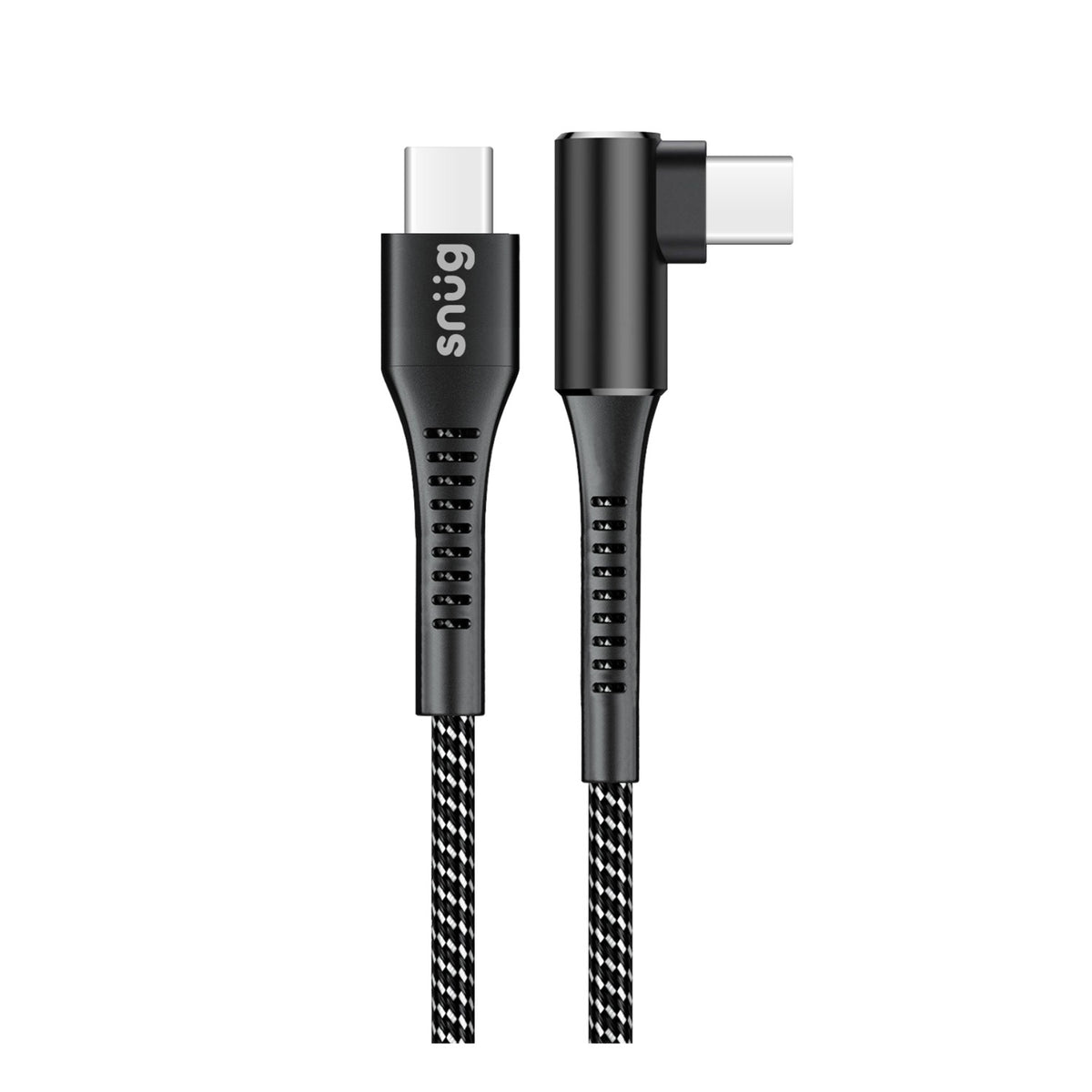 Snug O-Copper Type-C To Type-C Cable 60W - 1.2 Metre - Black/Silver
