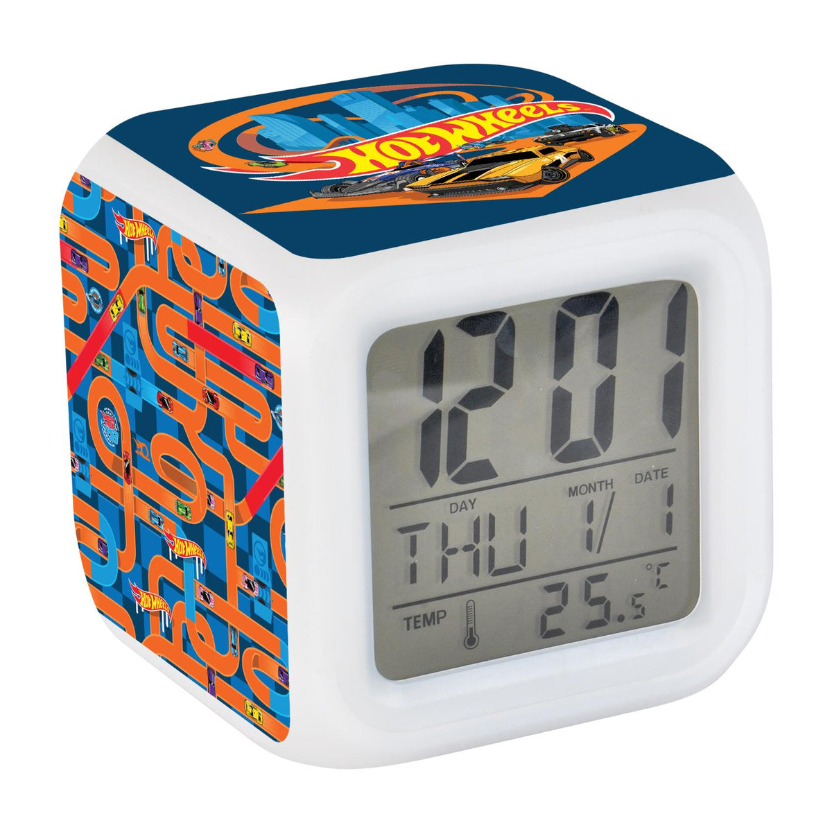 Hot Wheels Digital Clock - Blue