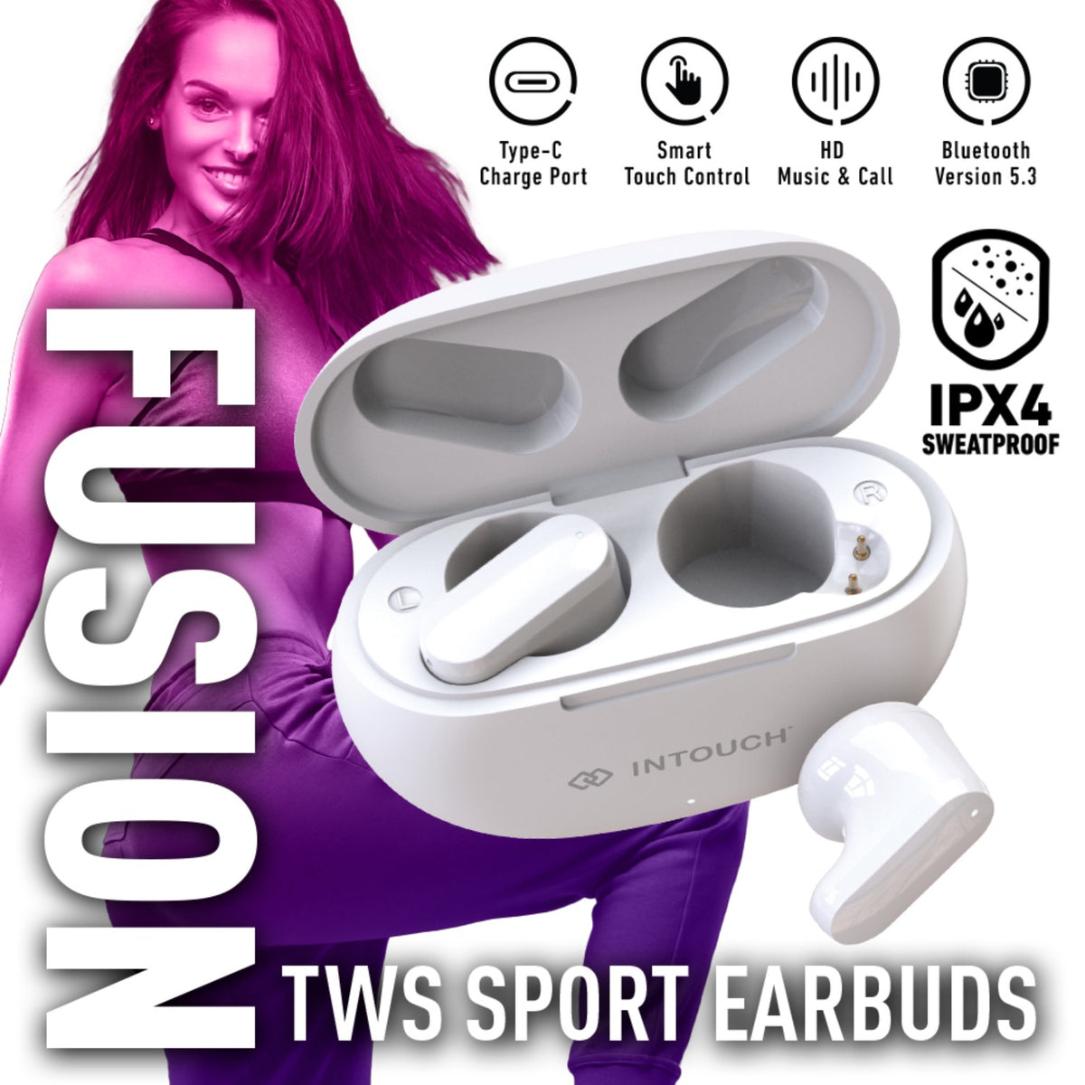 Intouch Fusion TWS - White 5
