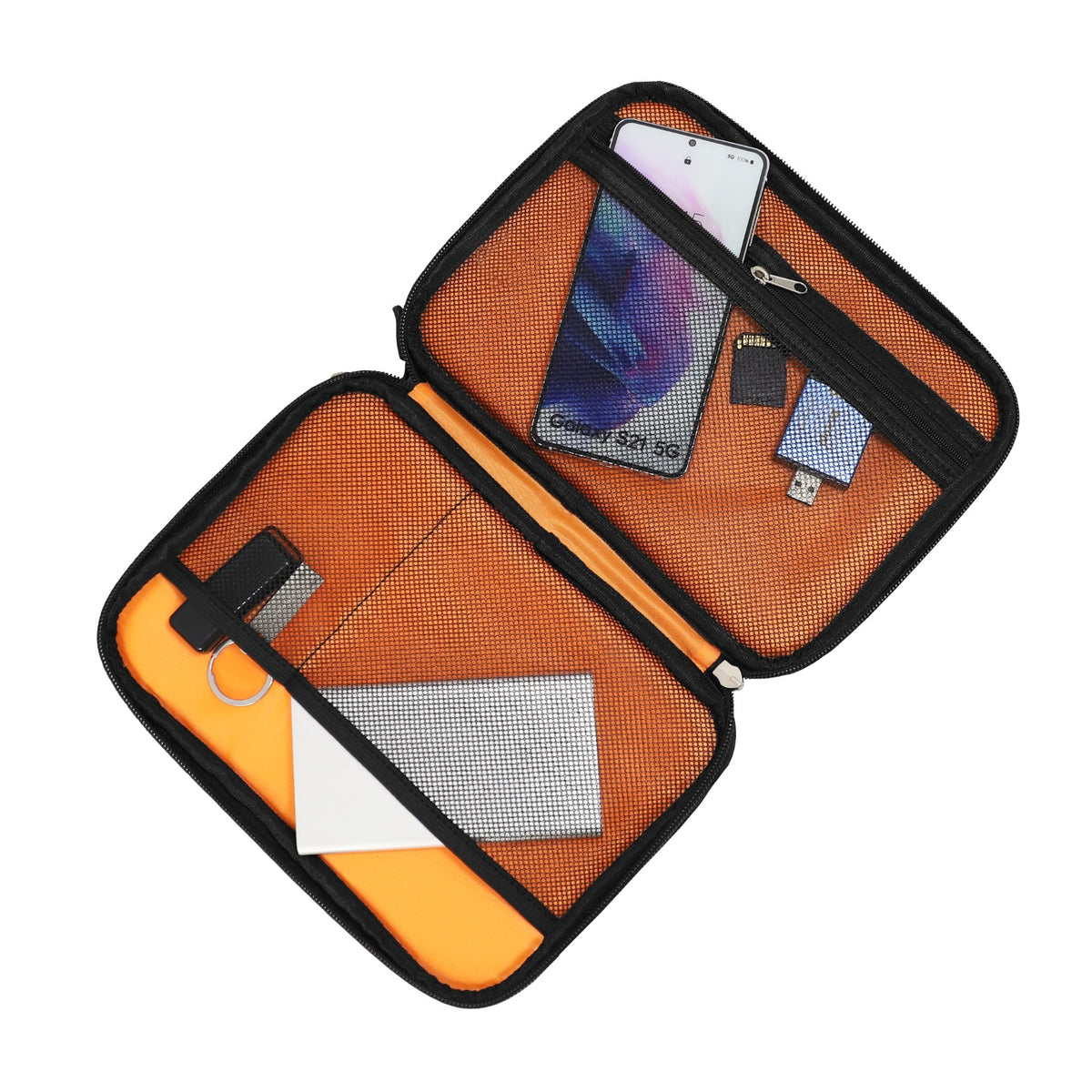 Body Glove Tech Storage Bag - Medium - Black/Orange 3