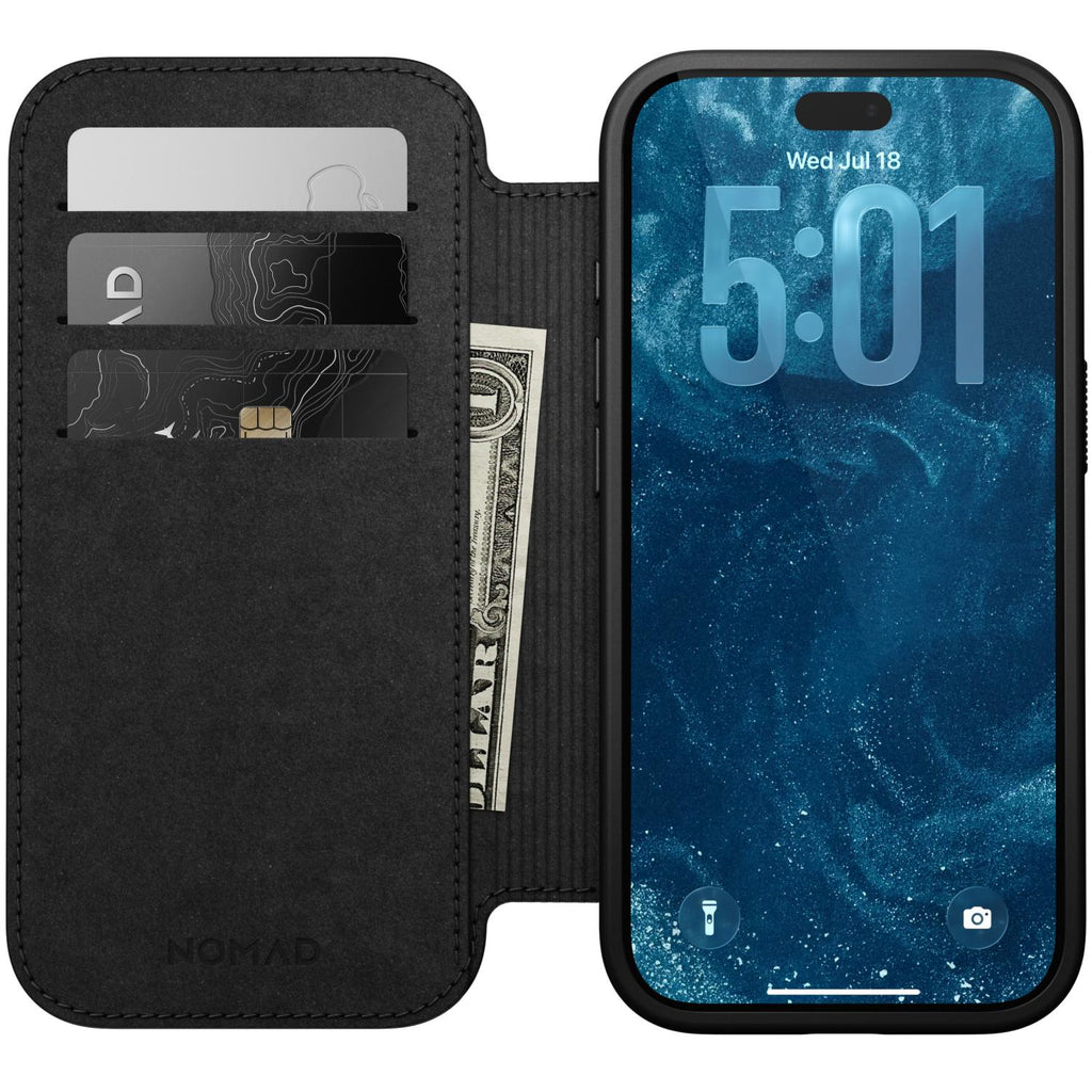 Nomad Mag Modern Leather Folio - Apple iPhone 18 Pro / 17 Pro - Black 11