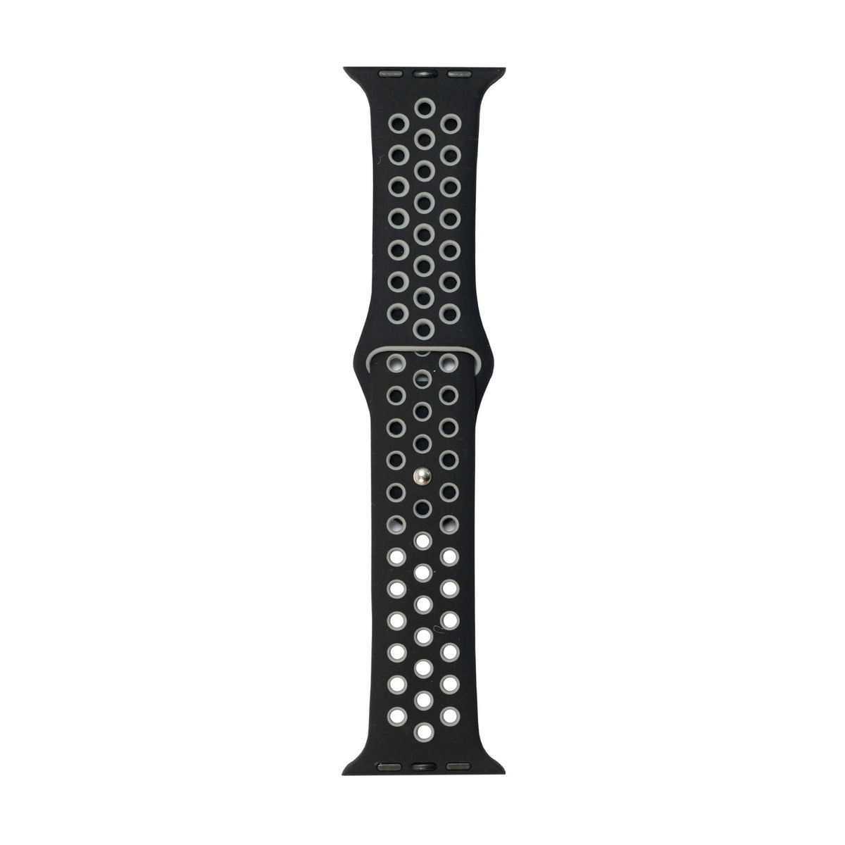Body Glove Silicone Watch Strap - Apple Watch Series Apple Watch Series 8/7 (45mm), Ultra (49mm), SE/6/5/4 (44mm) - Black/Grey