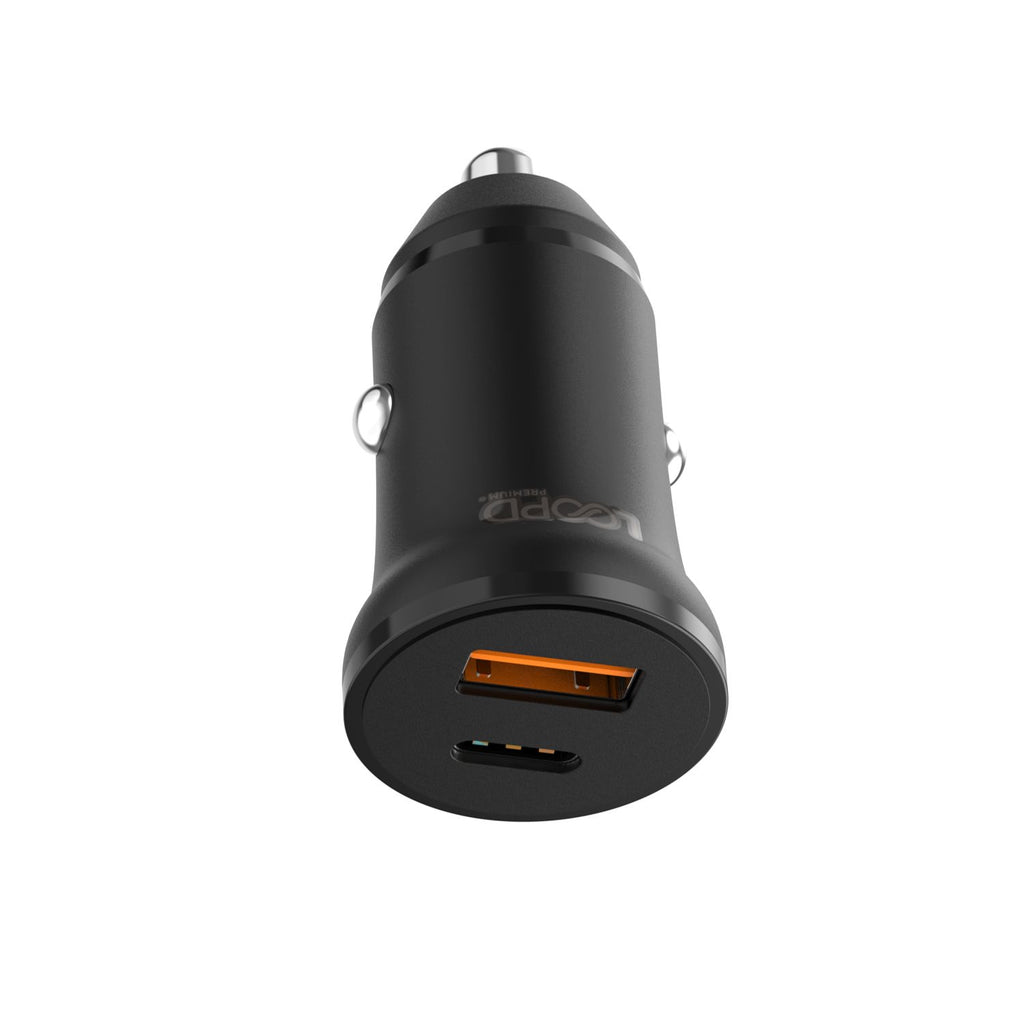 LOOP'D Dual Port PD Car Charger - 20W - Black 4