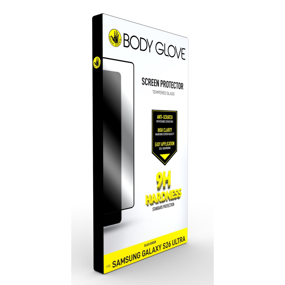Body Glove Tempered Glass Screen Protector - Samsung Galaxy S26 Ultra - Black Border 5
