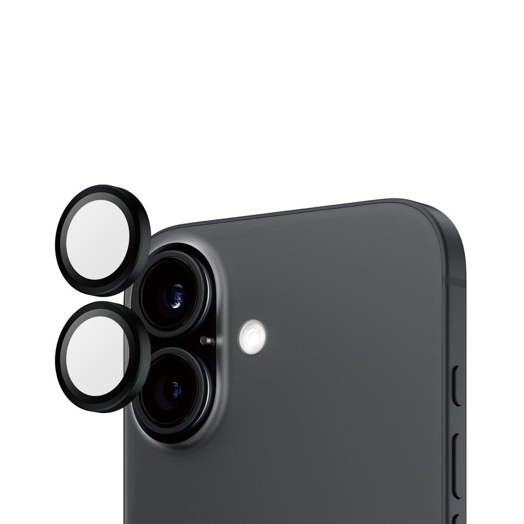 PanzerGlass Hoops Lens Screen Protector - Apple iPhone 16 / iPhone 16 Plus - Black - Black Border 2
