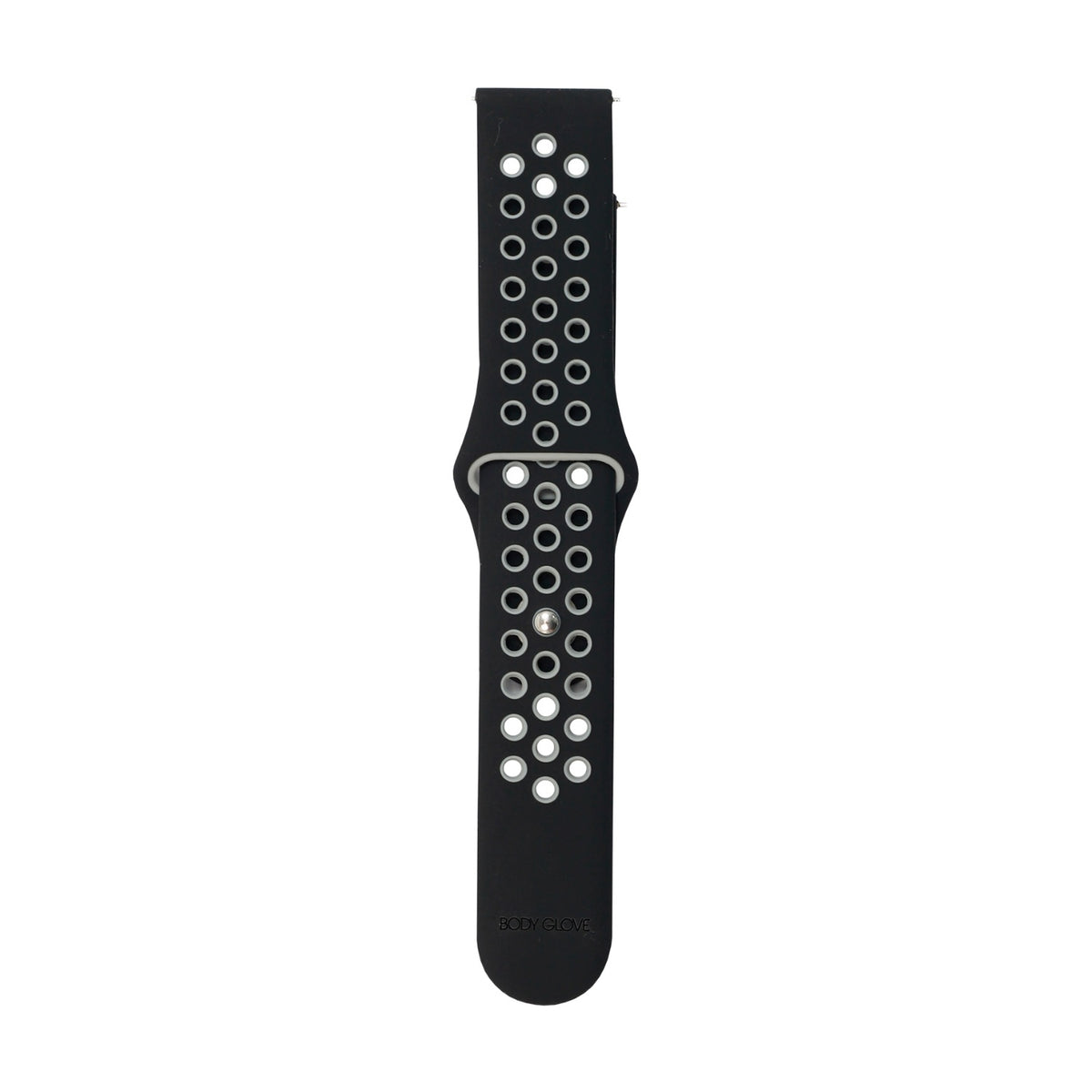 Body Glove Silicone Watch Strap - Samsung Galaxy Watch5 (44mm) / 5 (45mm) /4 (44mm) / 4 (45mm) - Black/White 3