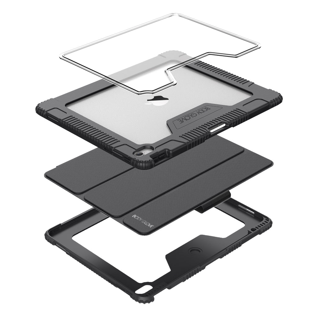 Body Glove Active Case - Apple iPad 11-inch (A16, 2025) / iPad 10.9-inch 10th Gen (2022) - Black/Clear 6