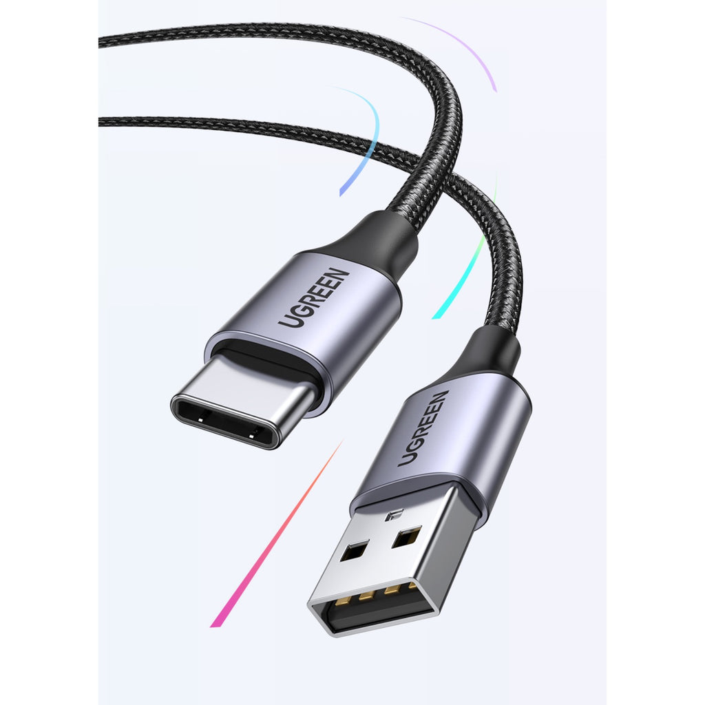 UGREEN USB To Type-C Braided Cable - 1 Metre - Black 2