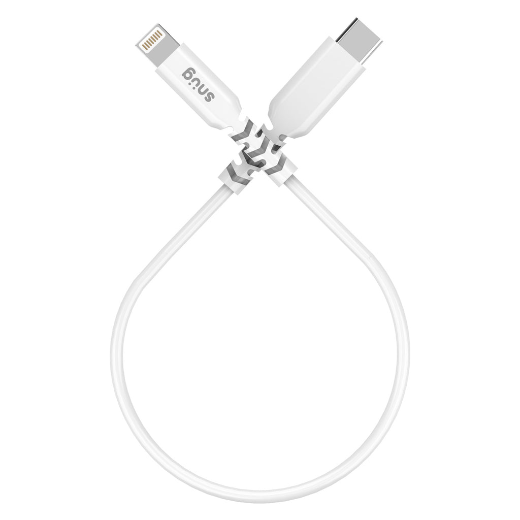 Snug Type-C To MFI Lightning Cable 30W - 25 Centimetres - White 2