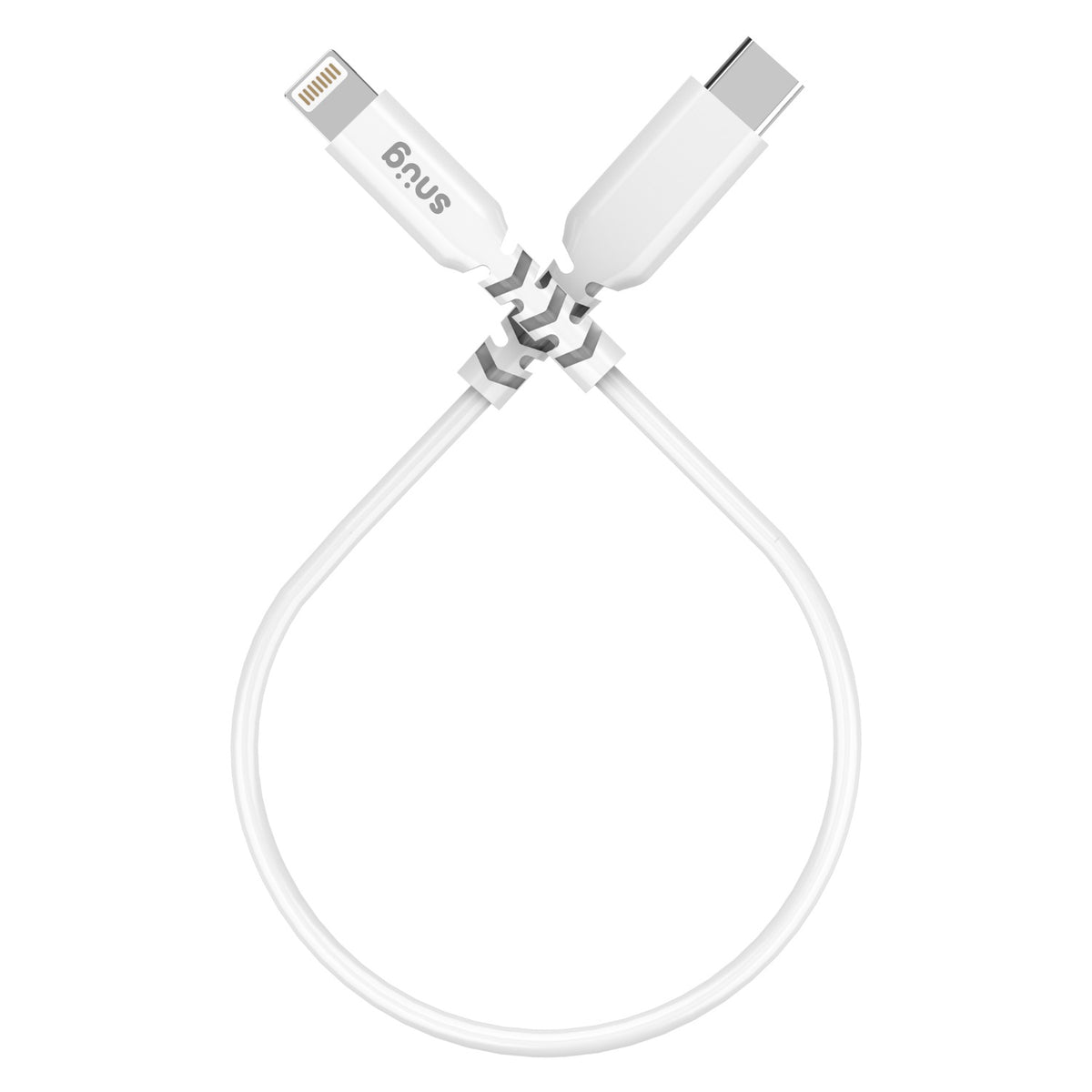 Snug Type-C To MFI Lightning Cable 30W - 25 Centimetres - White 2