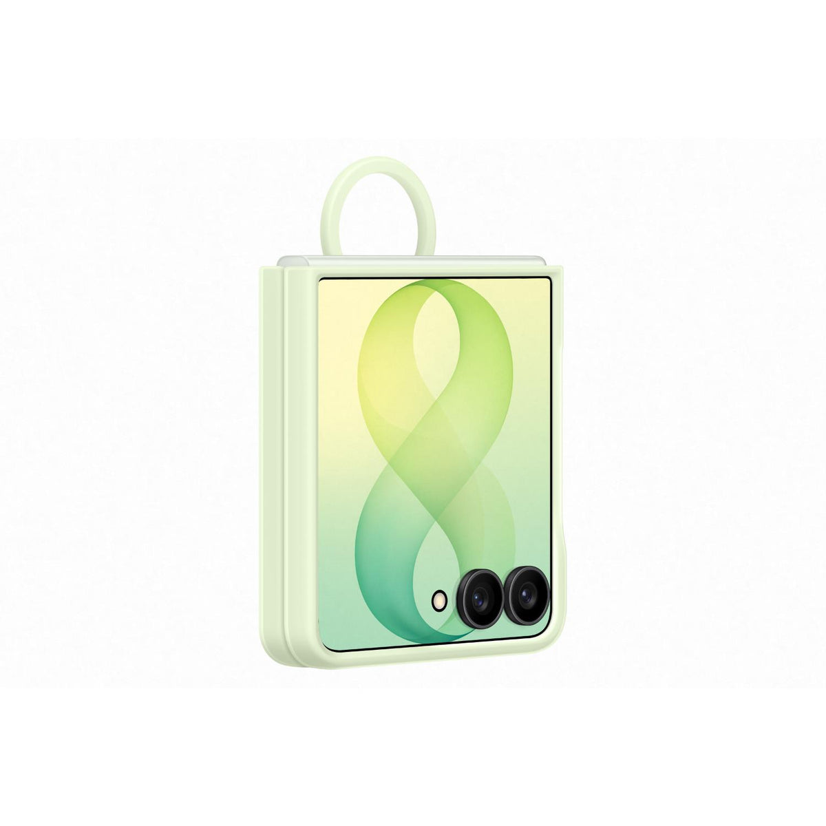 Samsung Silicone Magnet Cover With Ring - Samsung Galaxy Z Flip8 - Green 3