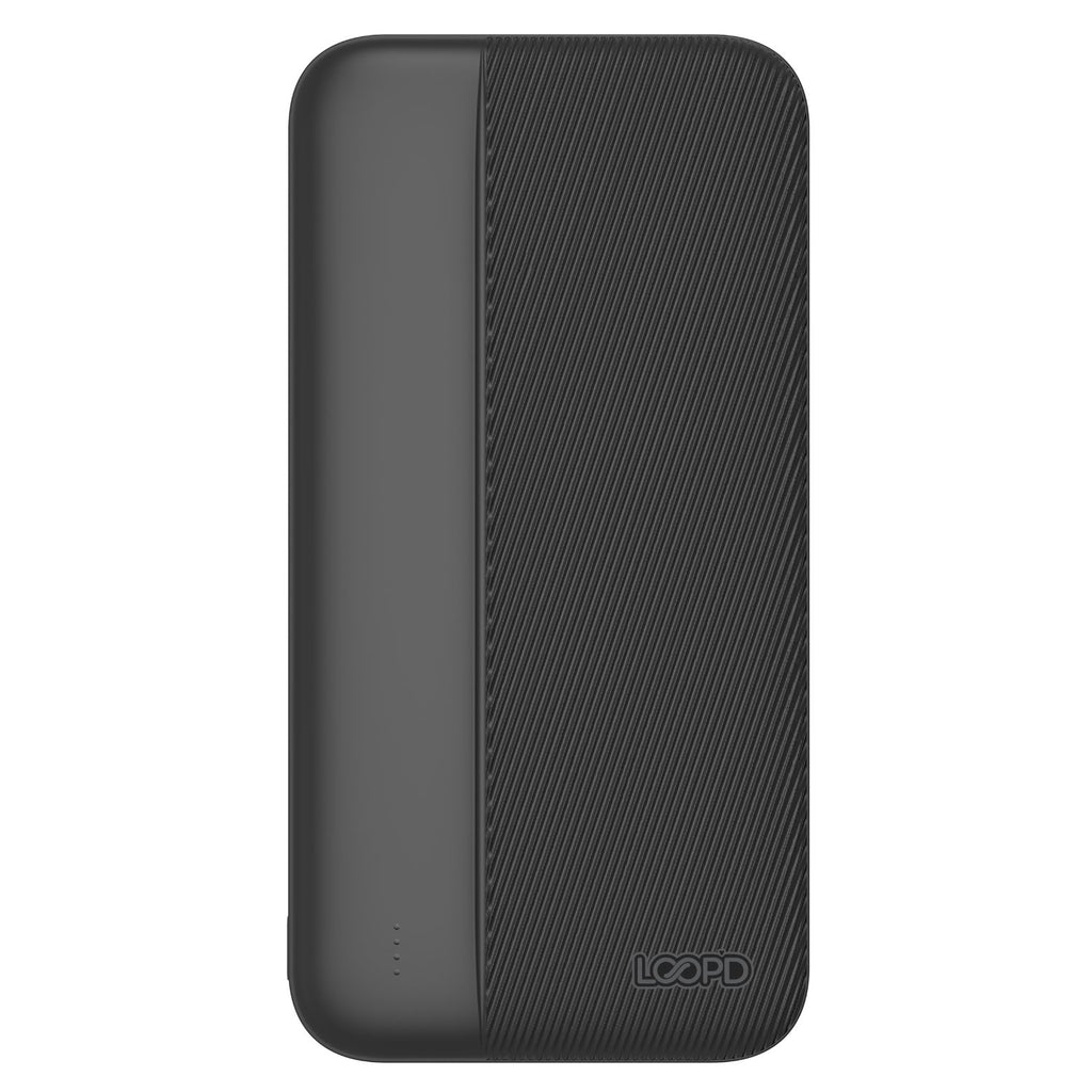 LOOP'D 4LED Indicator Powerbank - 10000mAh - Black