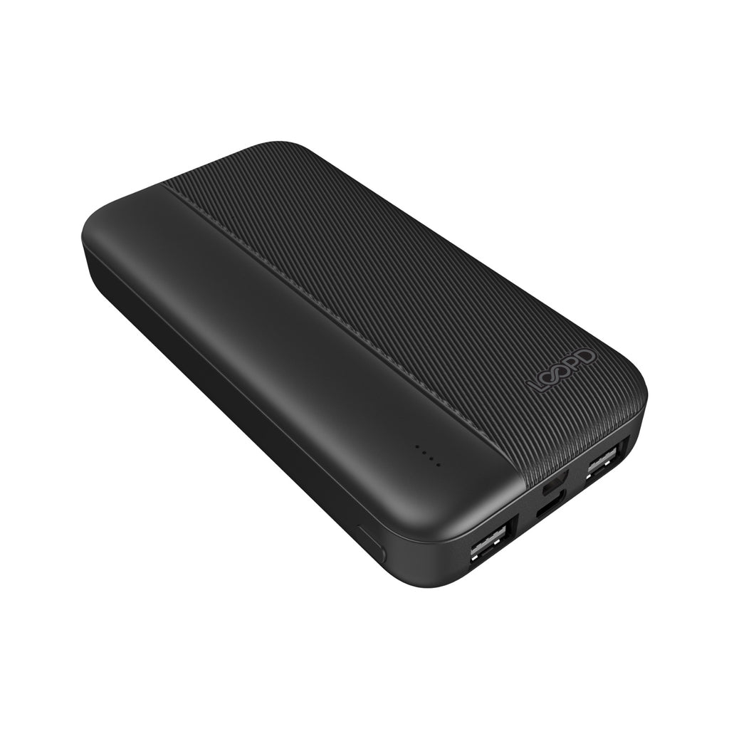 LOOP'D 4LED Indicator Powerbank - 20000mAh - Black 5