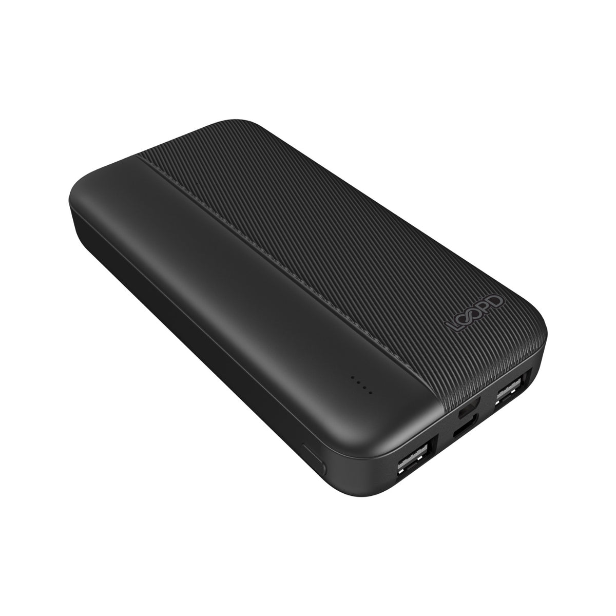 LOOP'D 4LED Indicator Powerbank - 20000mAh - Black 5