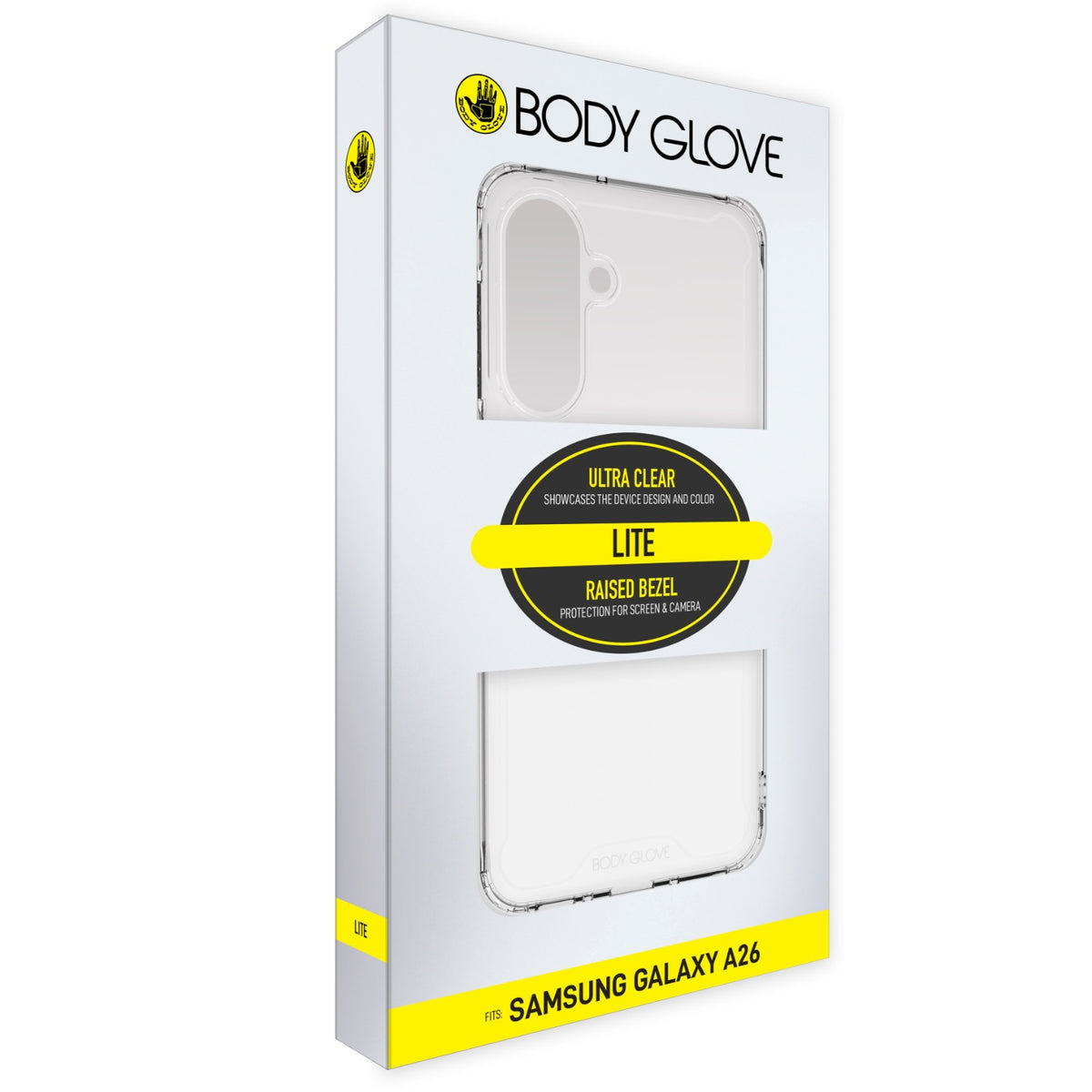 Body Glove Lite Case - Samsung Galaxy A26 - Black - Clear 9