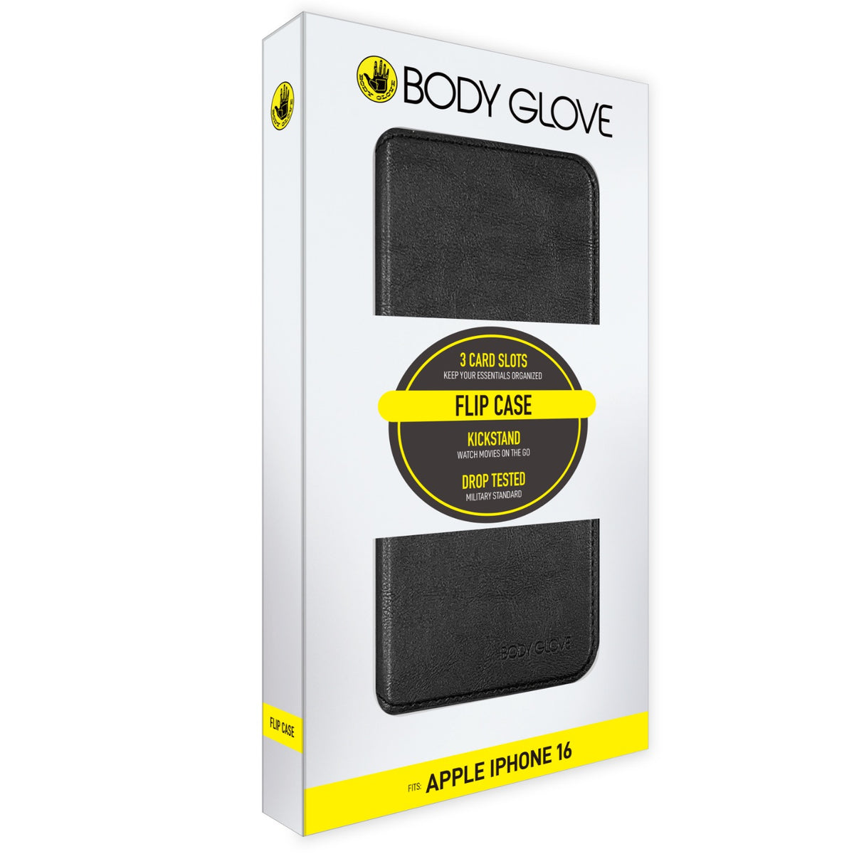 Body Glove Flip Series - Apple iPhone 16 - Black 4