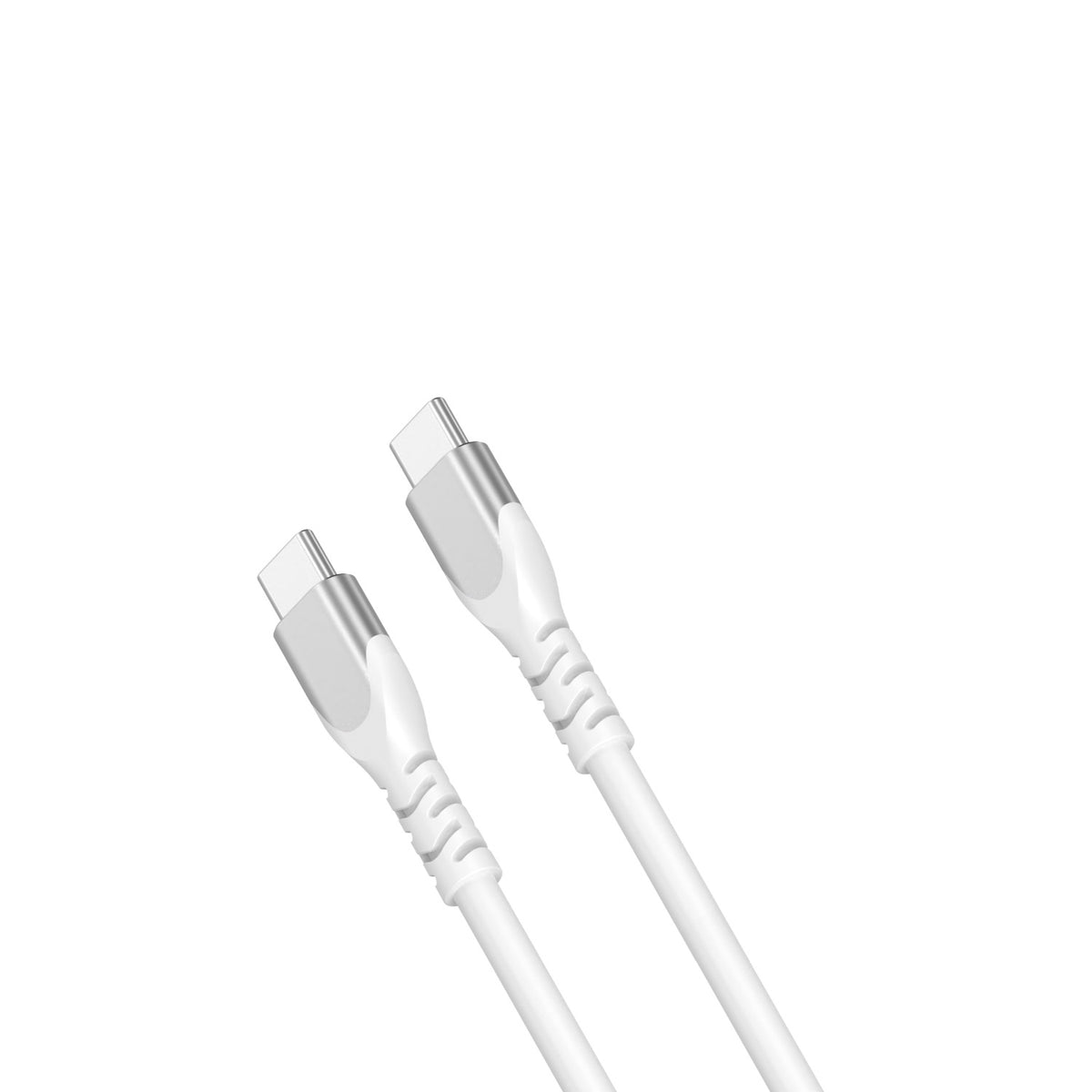 Snug Type-C To Type-C Silicone Cable - 1.2 Metre - White 4
