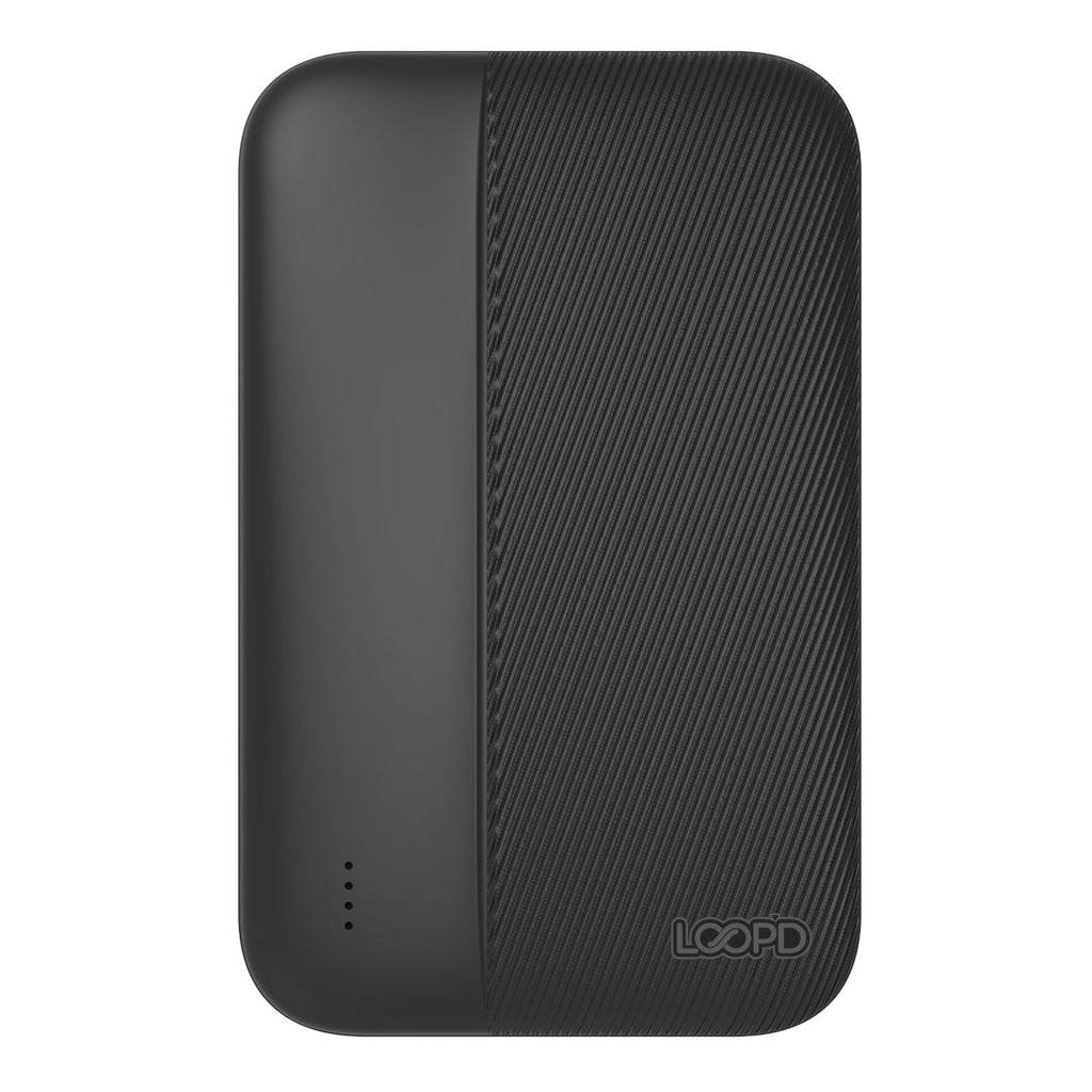 LOOP'D 4LED Indicator Powerbank - 5000mAh - Black