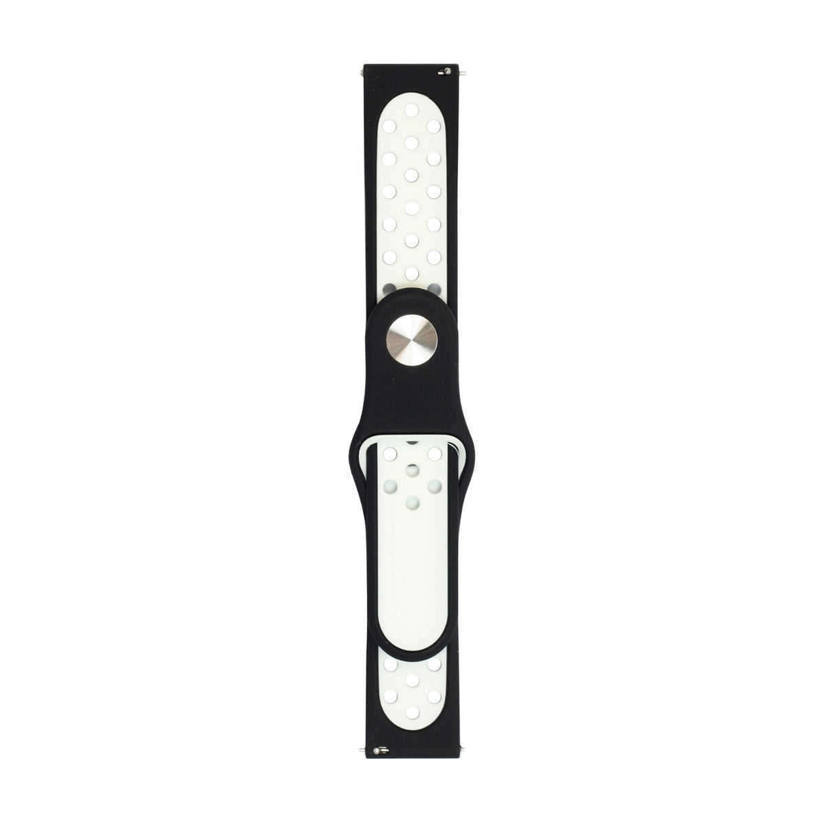 Body Glove Silicone Watch Strap - Samsung Galaxy Watch6 (40mm) / 7 (40mm) / 4 (40mm) - White/Black 2